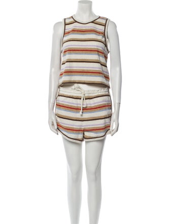 Veronica Beard Striped Short Set