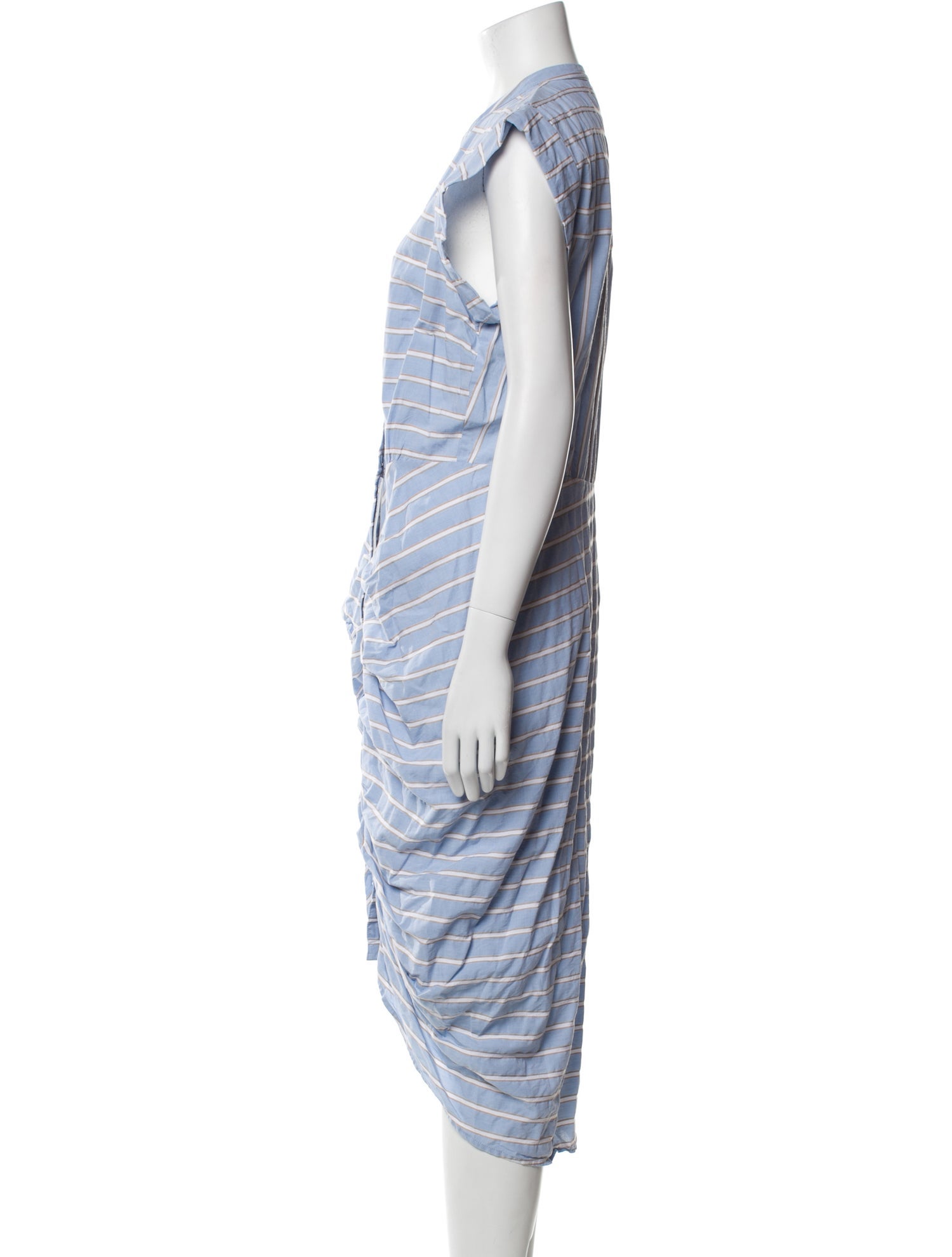 Veronica Beard Striped Midi Length Dress