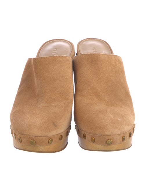 Veronica Beard Suede Studded Accents Mules