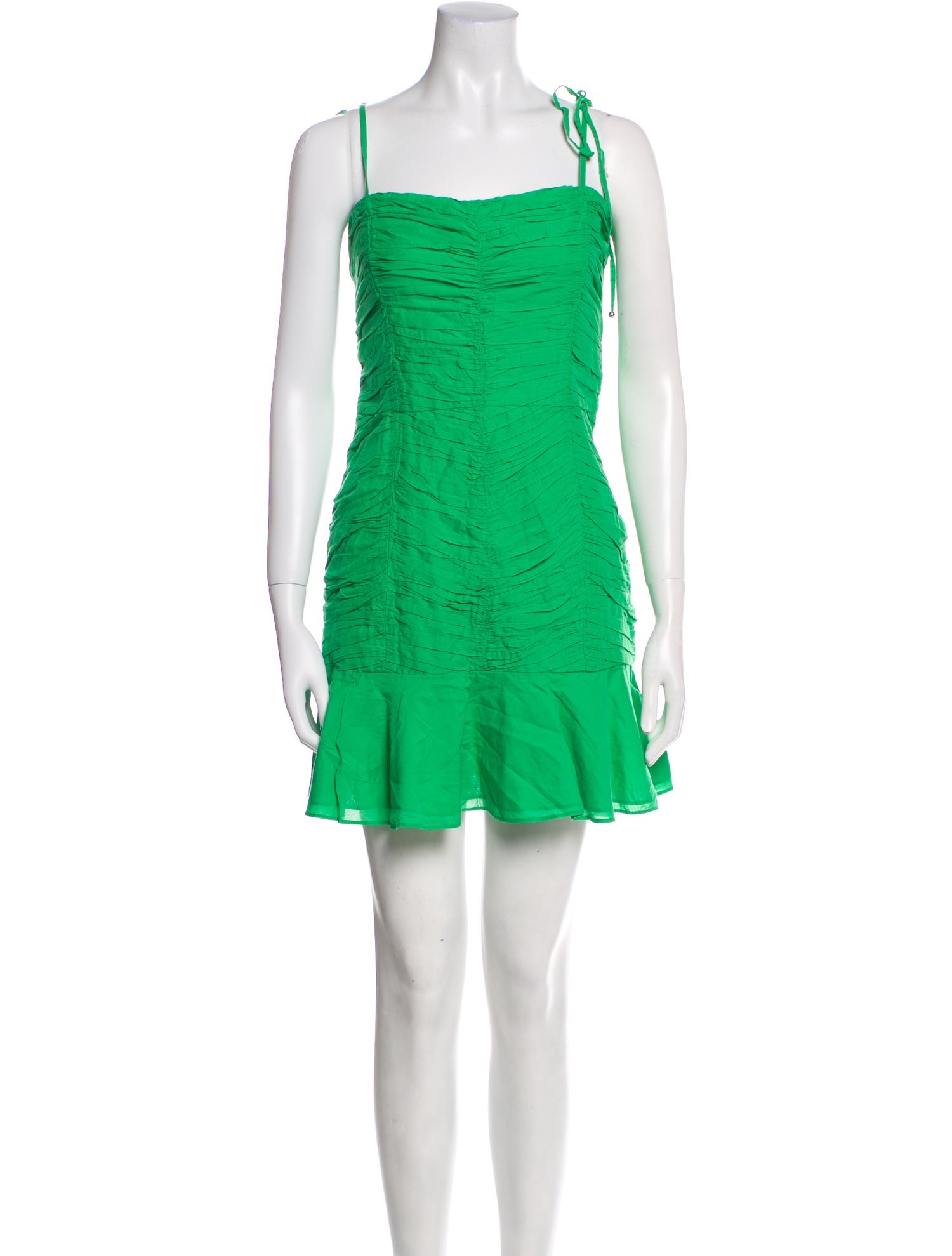 Veronica Beard Square Neckline Knee-Length Dress