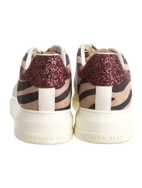 Veronica Beard Suede Printed Sneakers