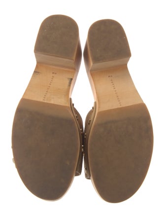 Veronica Beard Suede Studded Accents Slides