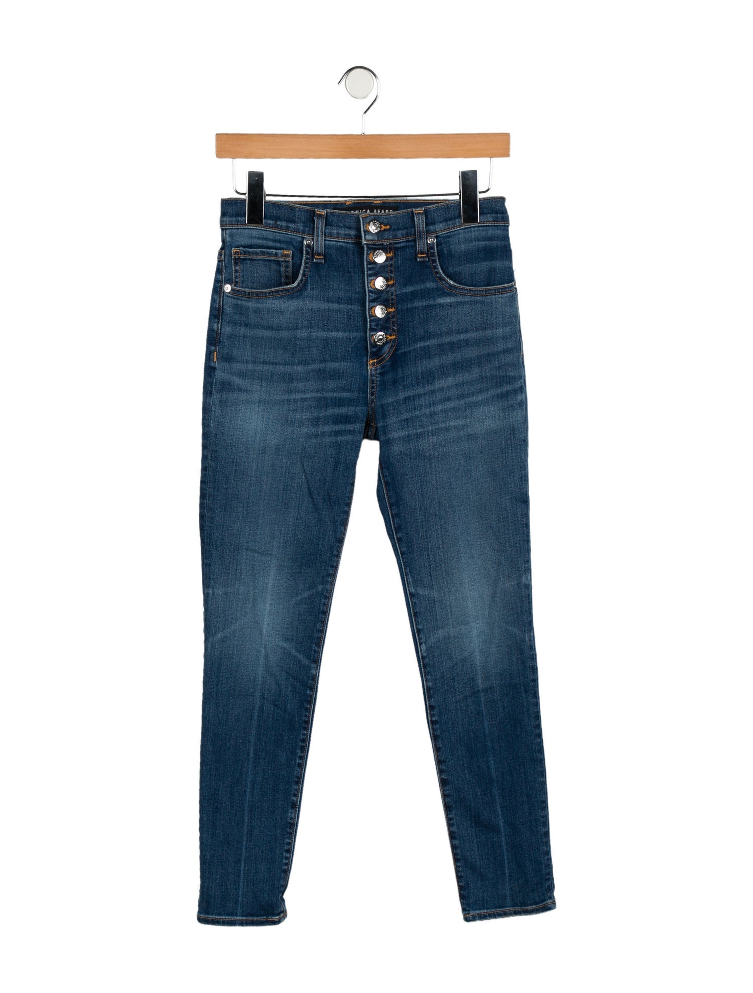 Veronica Beard Mid-Rise Skinny Leg Jeans