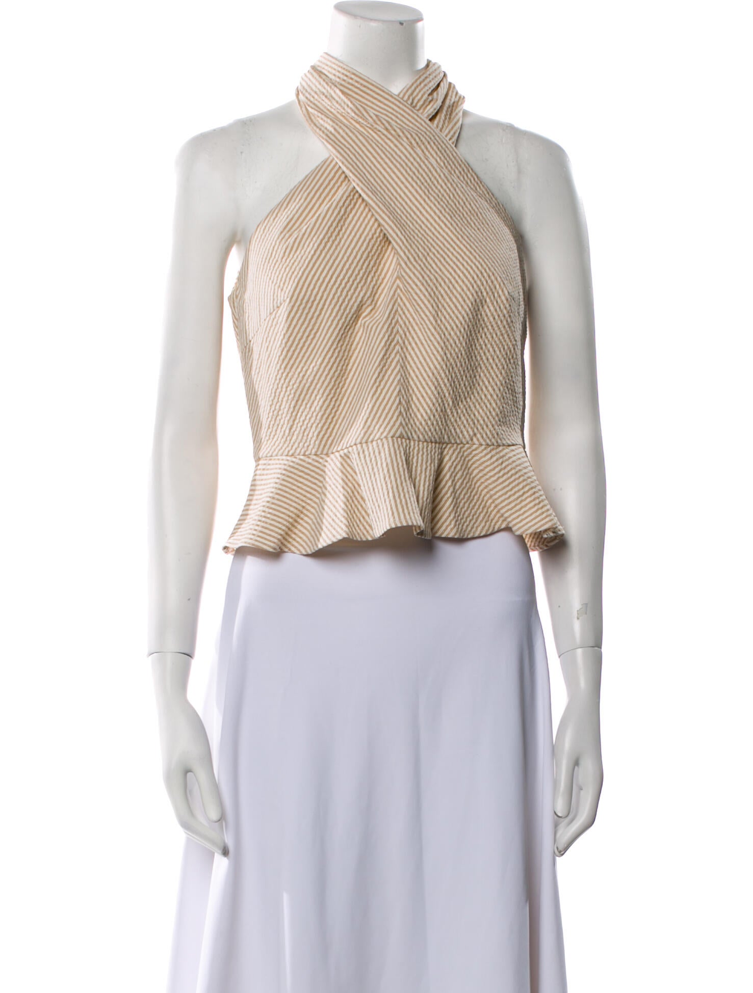 Veronica Beard Mock Neck Sleeveless Crop Top w/ Tags