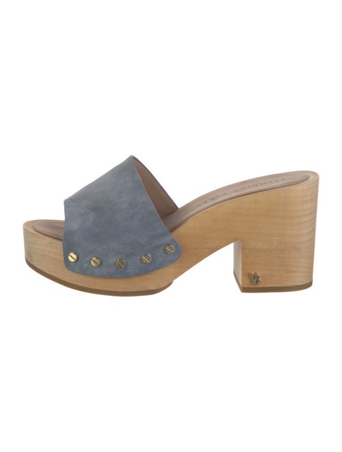Veronica Beard Suede Studded Accents Slides
