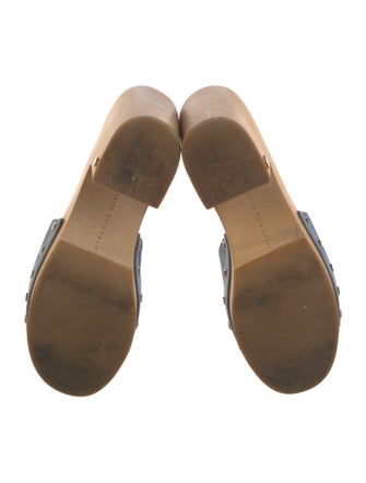 Veronica Beard Suede Studded Accents Slides