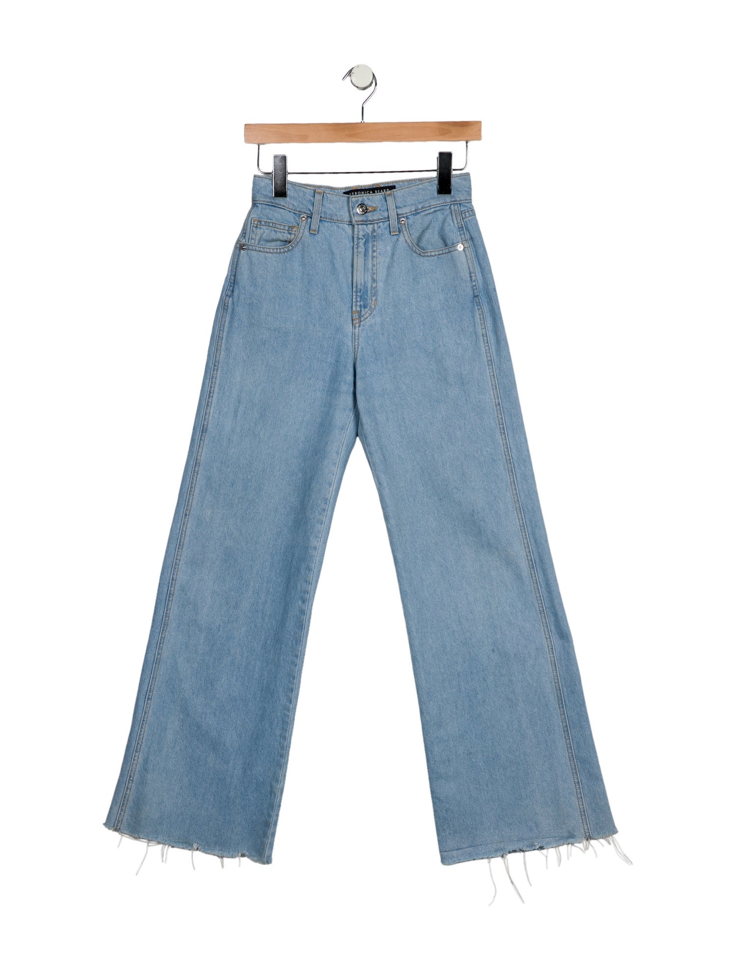 Veronica Beard High-Rise Wide Leg Jeans