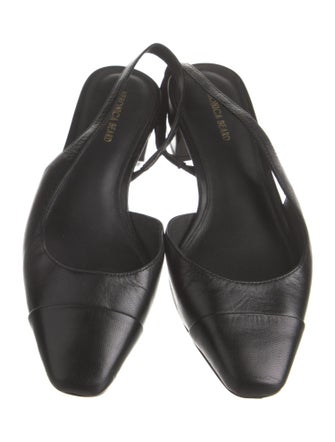 Veronica Beard Leather Slingback Flats