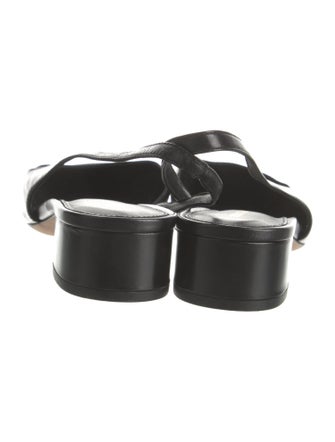 Veronica Beard Leather Slingback Flats