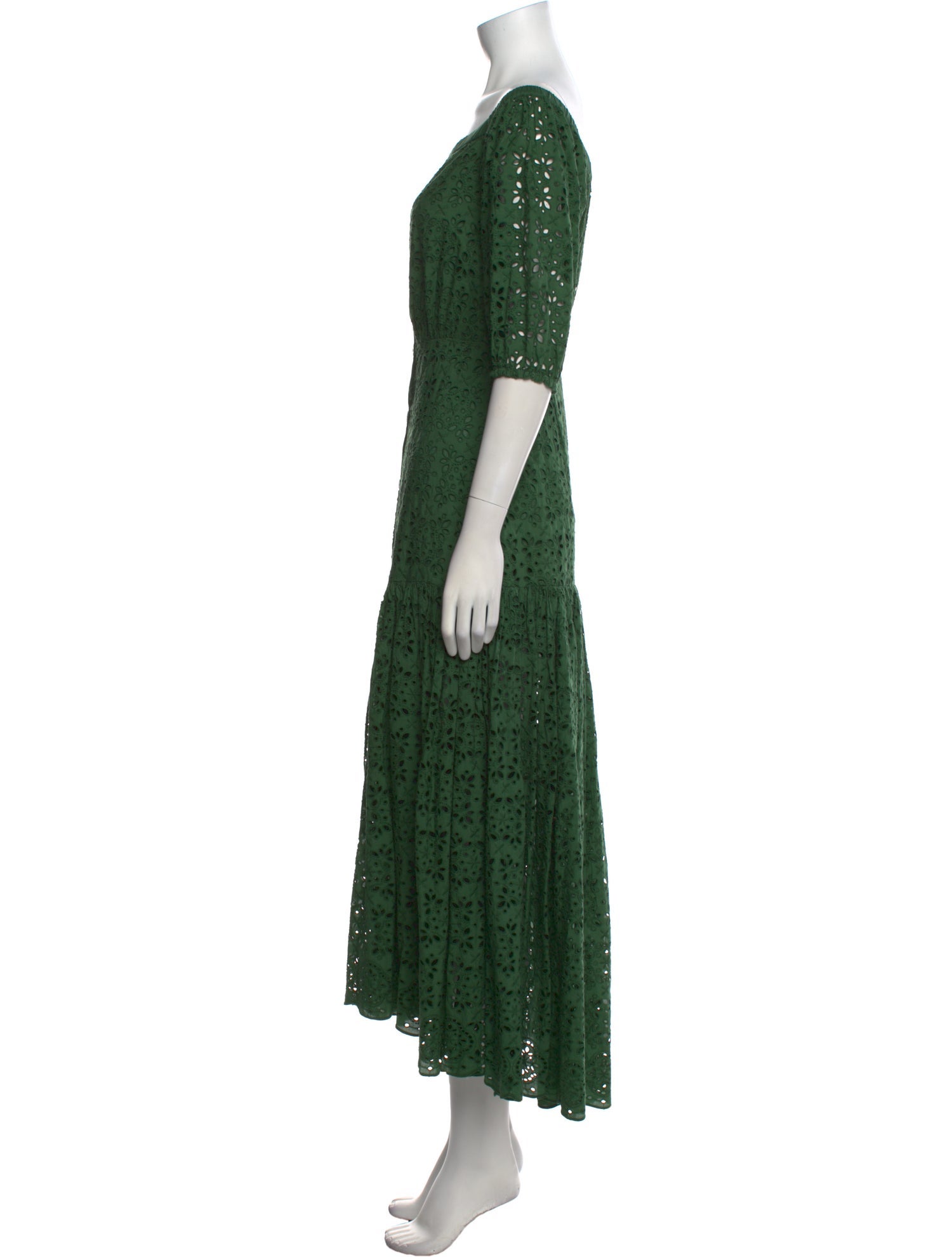 Veronica Beard Off-The-Shoulder Long Dress