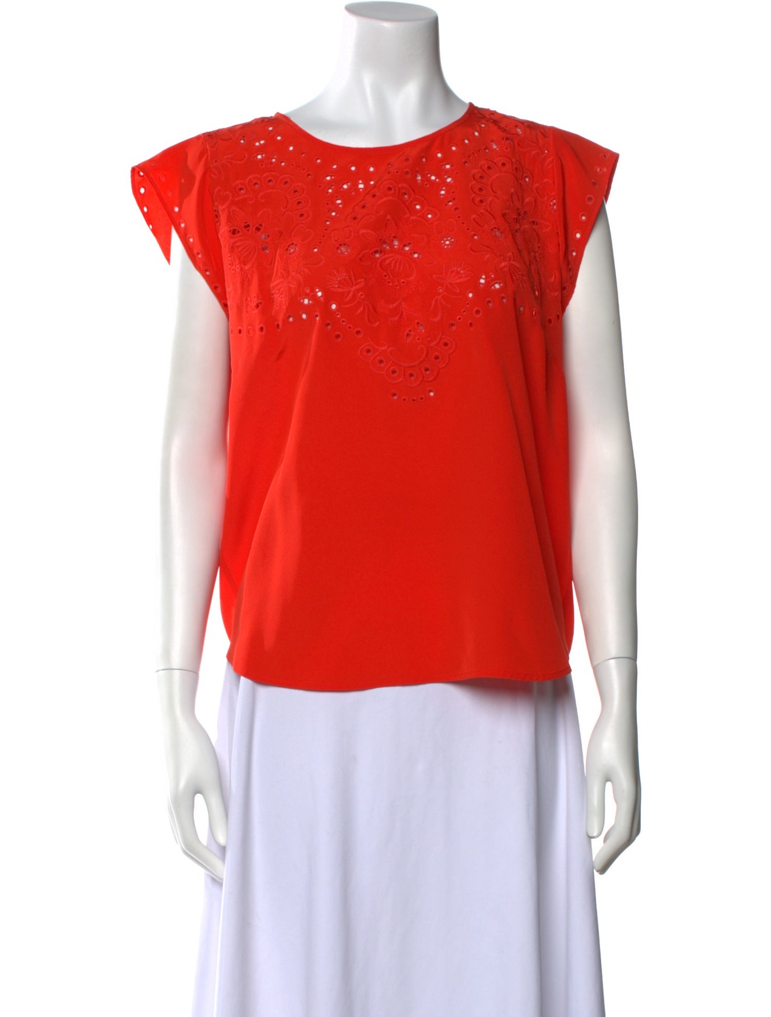 Veronica Beard Silk Bateau Neckline Top