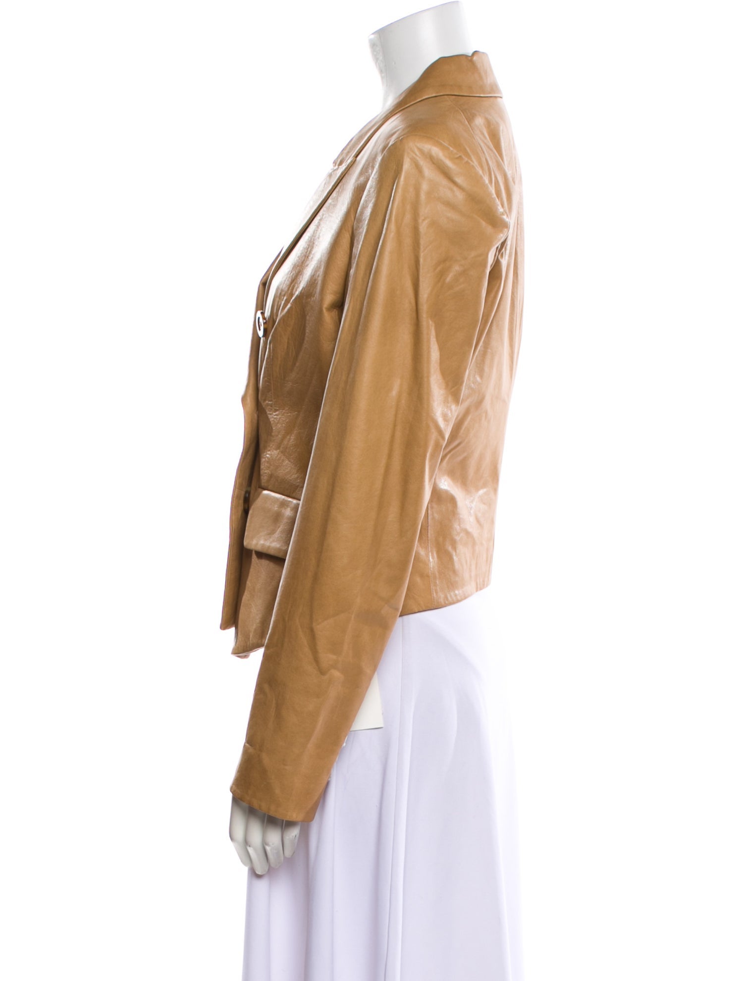 Veronica Beard Lamb Leather Blazer