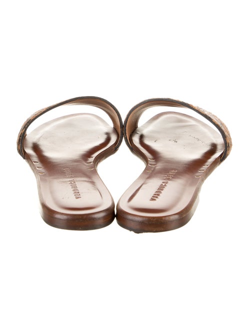 Veronica Beard Ponyhair Animal Print Slides