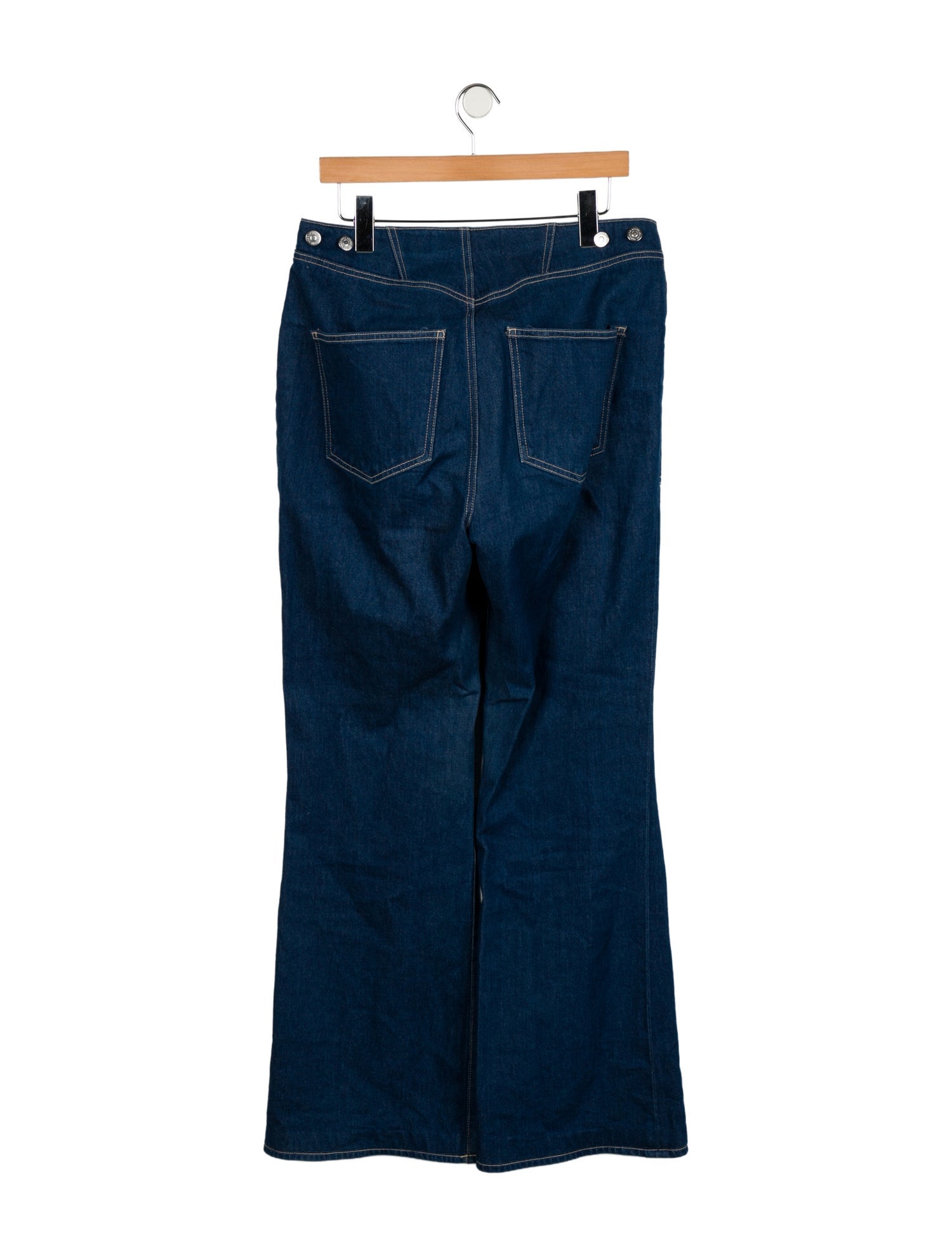Veronica Beard High-Rise Wide Leg Jeans