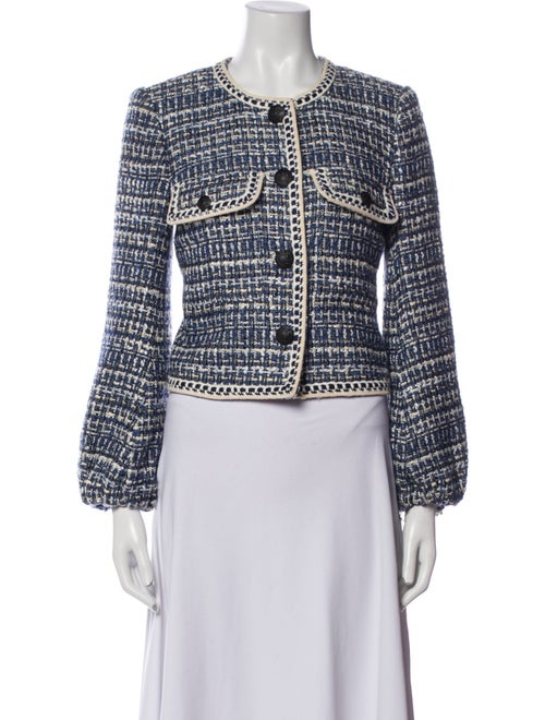 Veronica Beard Tweed Pattern Evening Jacket