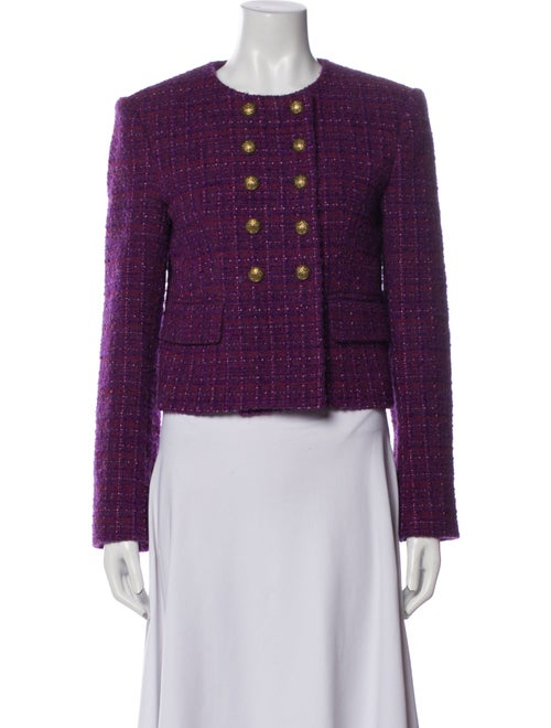 Veronica Beard Tweed Pattern Evening Jacket