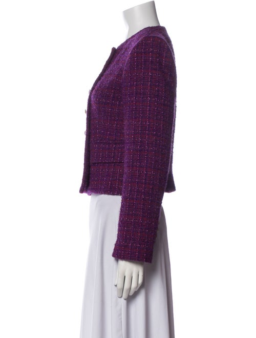 Veronica Beard Tweed Pattern Evening Jacket