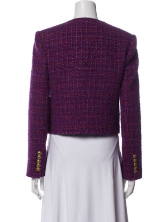 Veronica Beard Tweed Pattern Evening Jacket