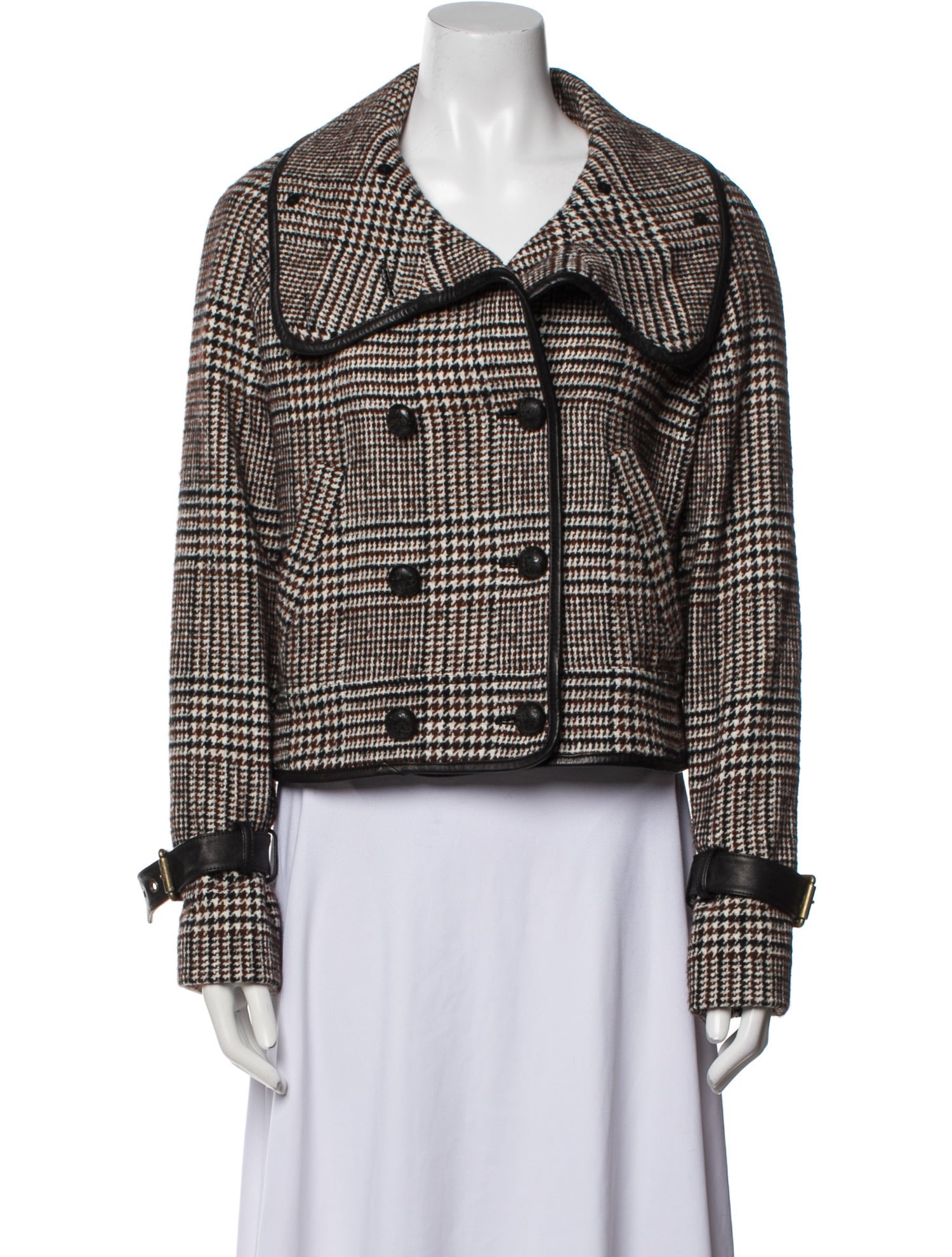 Veronica Beard Houndstooth Print Evening Jacket