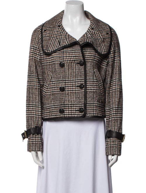Veronica Beard Houndstooth Print Evening Jacket
