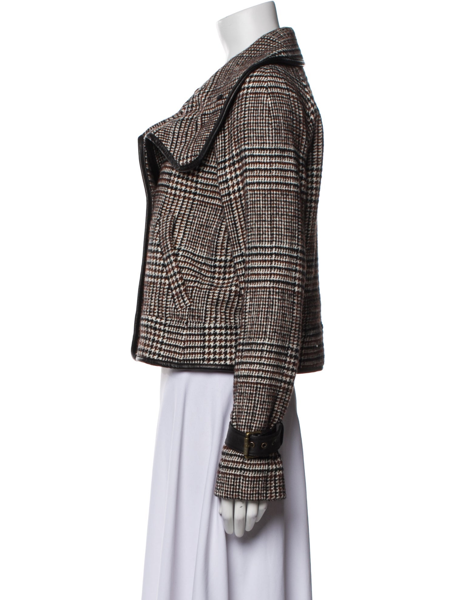 Veronica Beard Houndstooth Print Evening Jacket