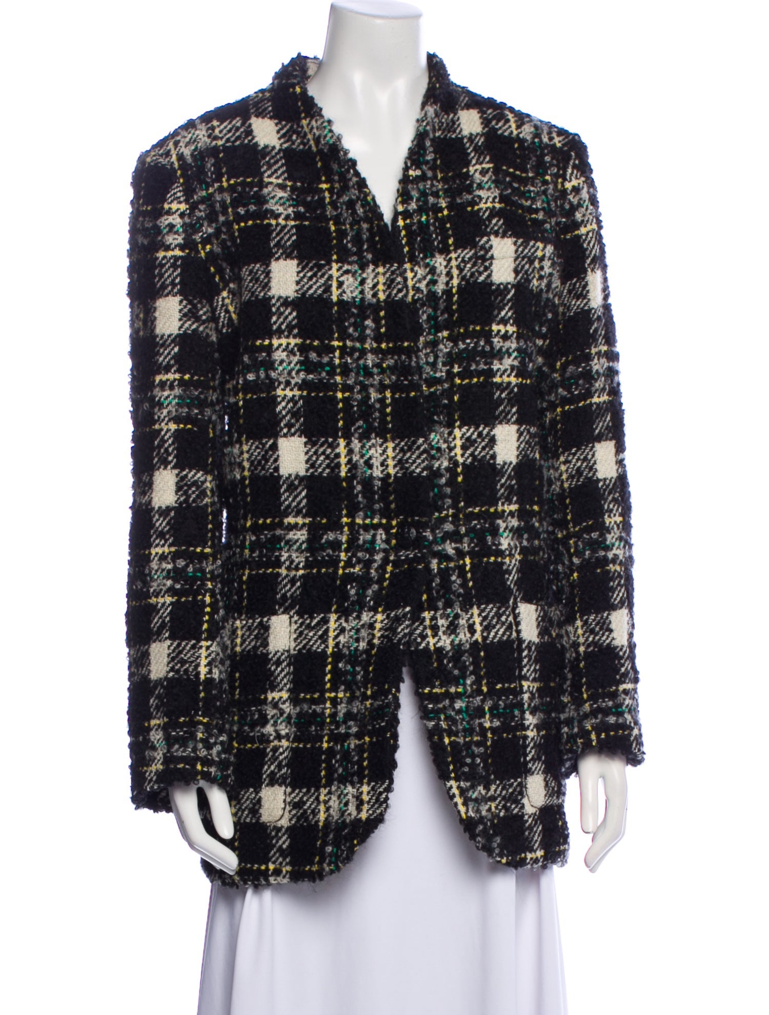 Veronica Beard Plaid Print Peacoat w/ Tags