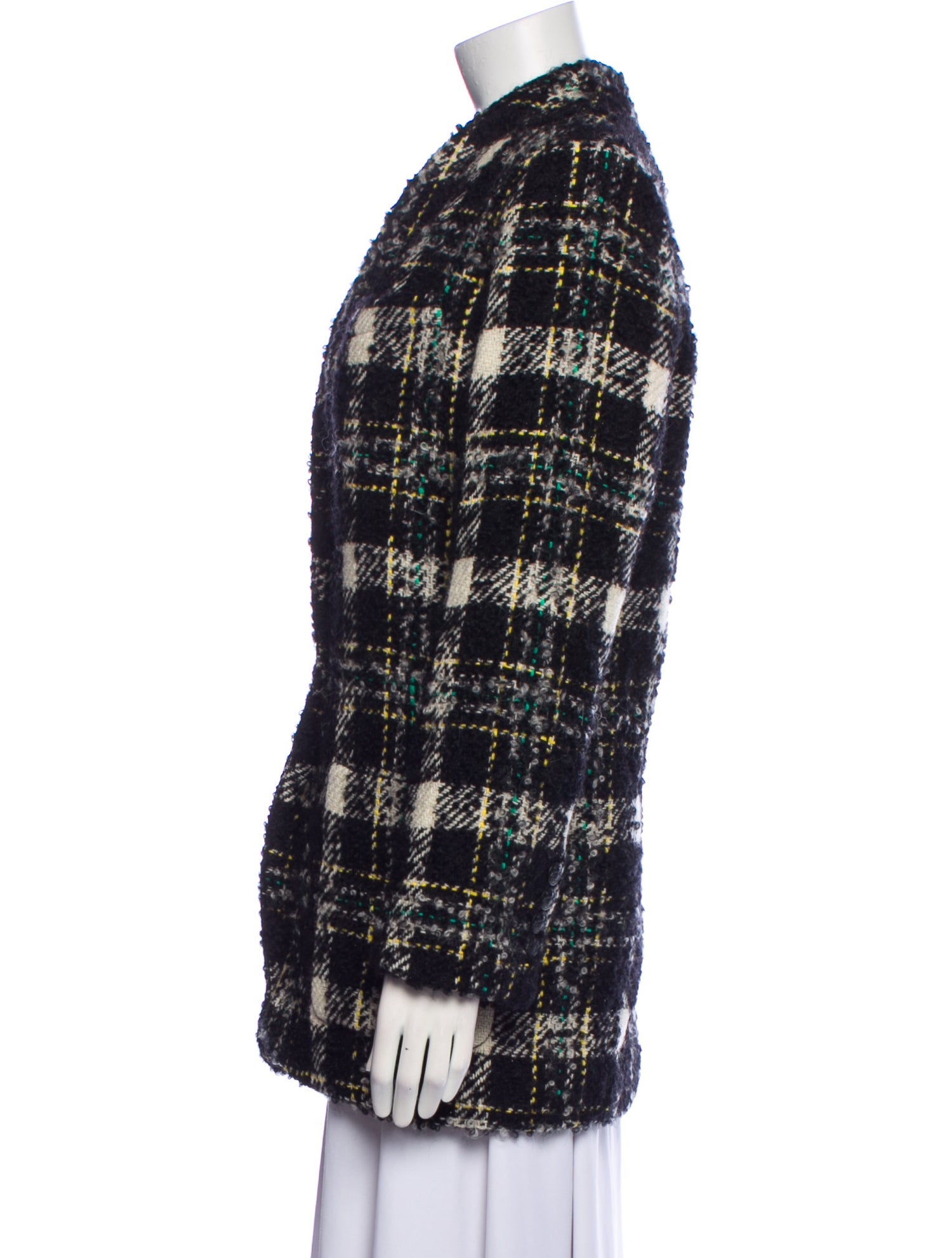 Veronica Beard Plaid Print Peacoat w/ Tags