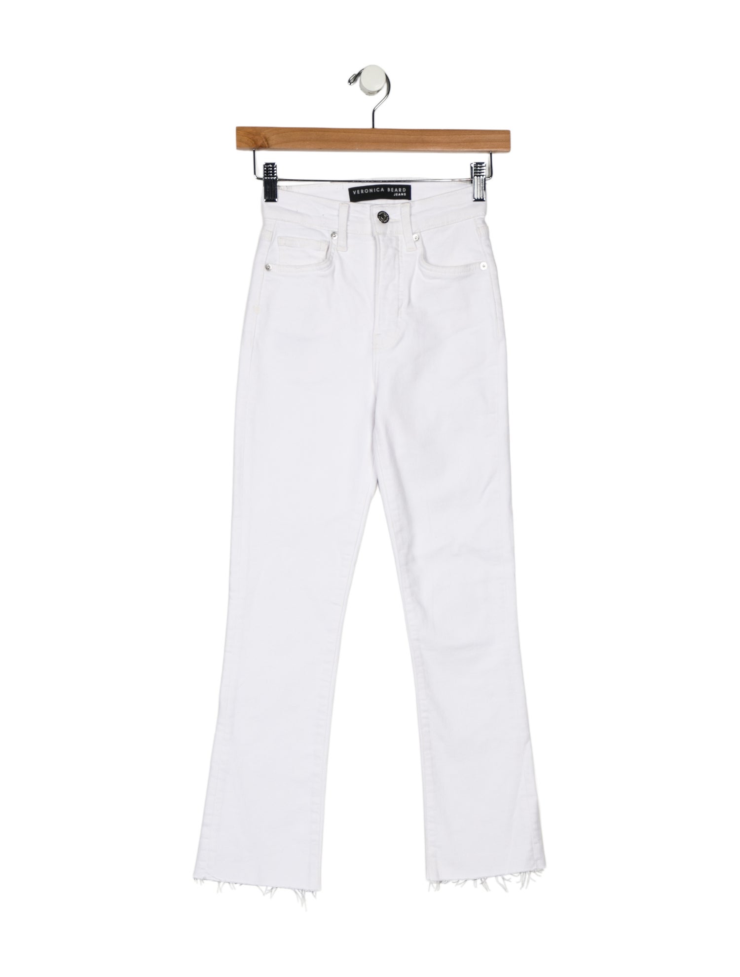 Veronica Beard Mid-Rise Straight Leg Jeans