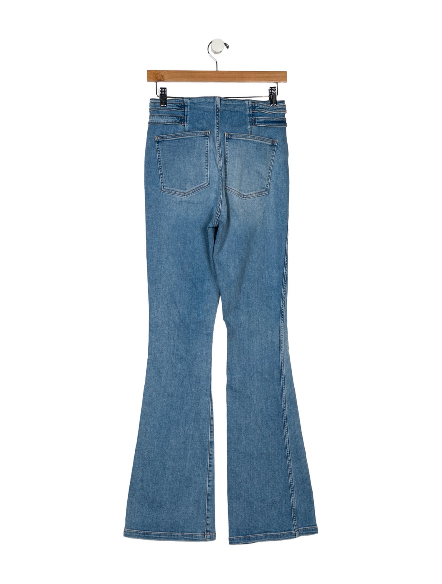 Veronica Beard High-Rise Wide Leg Jeans
