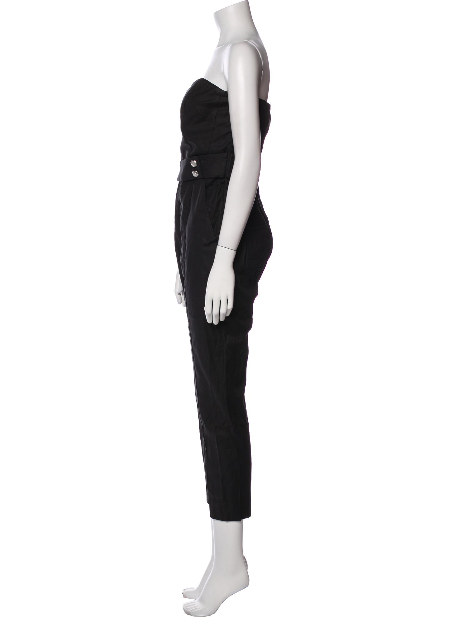 Veronica Beard Linen Strapless Jumpsuit