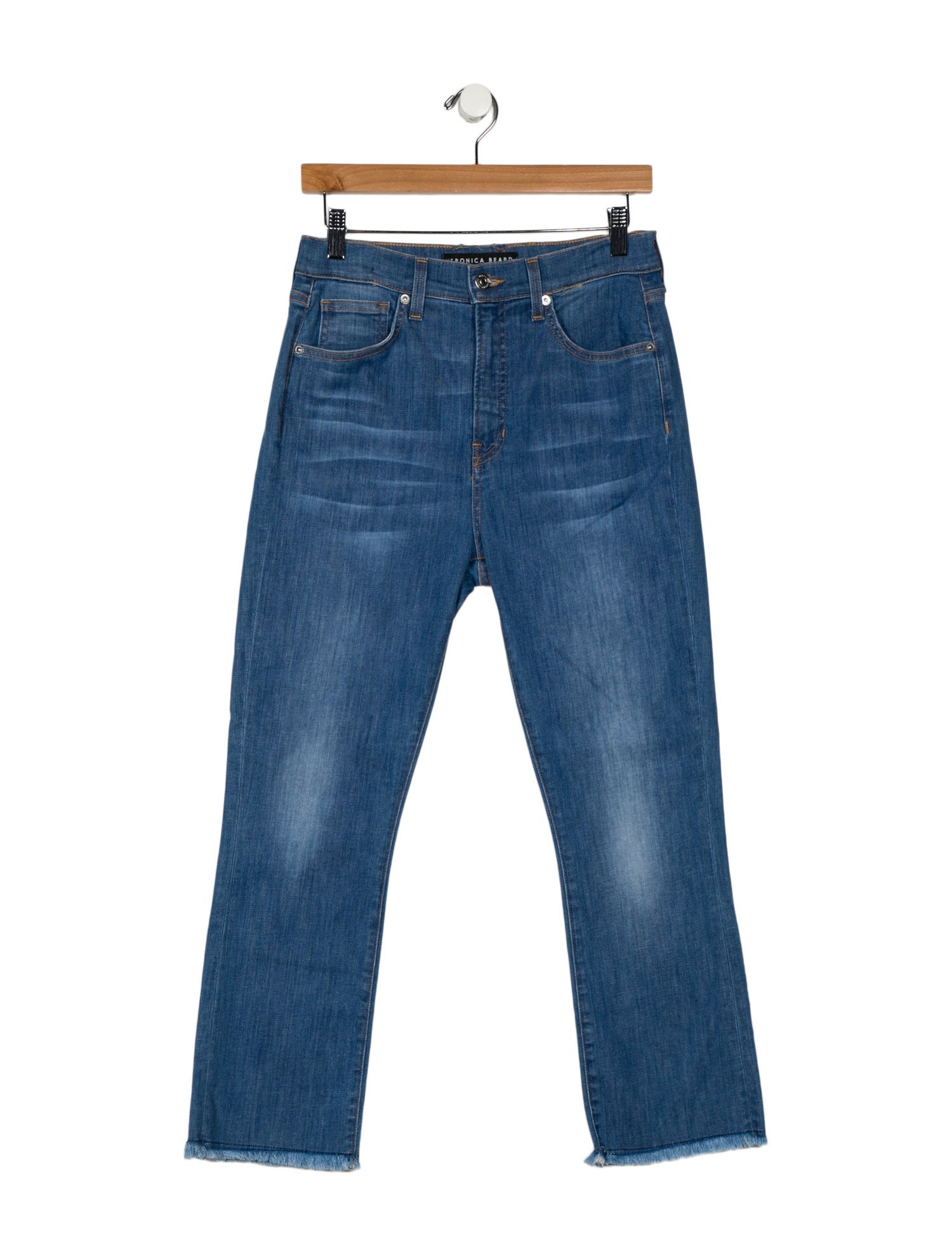 Veronica Beard High-Rise Straight Leg Jeans