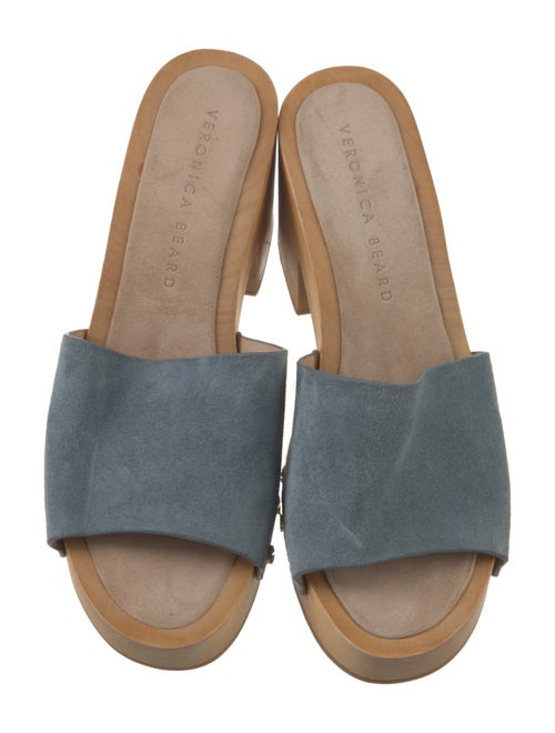 Veronica Beard Suede Studded Accents Slides