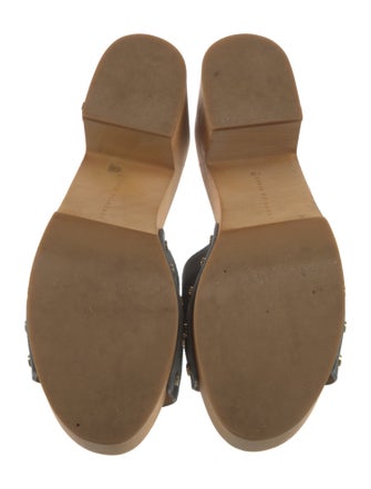 Veronica Beard Suede Studded Accents Slides