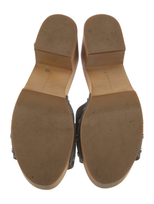 Veronica Beard Suede Studded Accents Slides