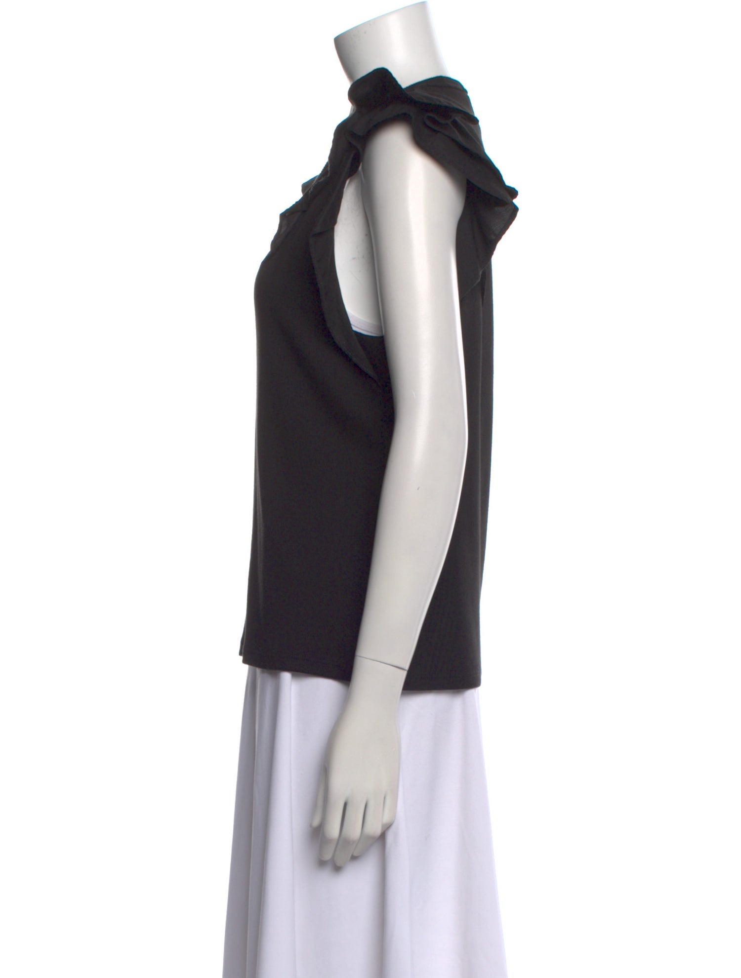 Veronica Beard V-Neck Short Sleeve Top