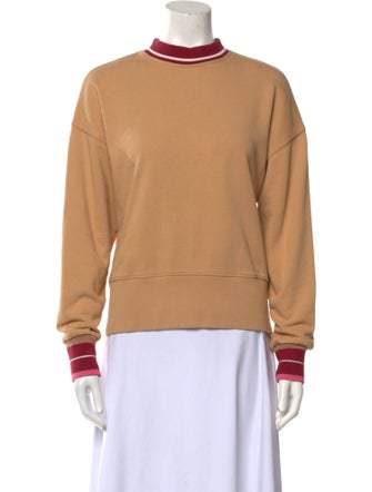 Veronica Beard Mock Neck Long Sleeve Sweatshirt