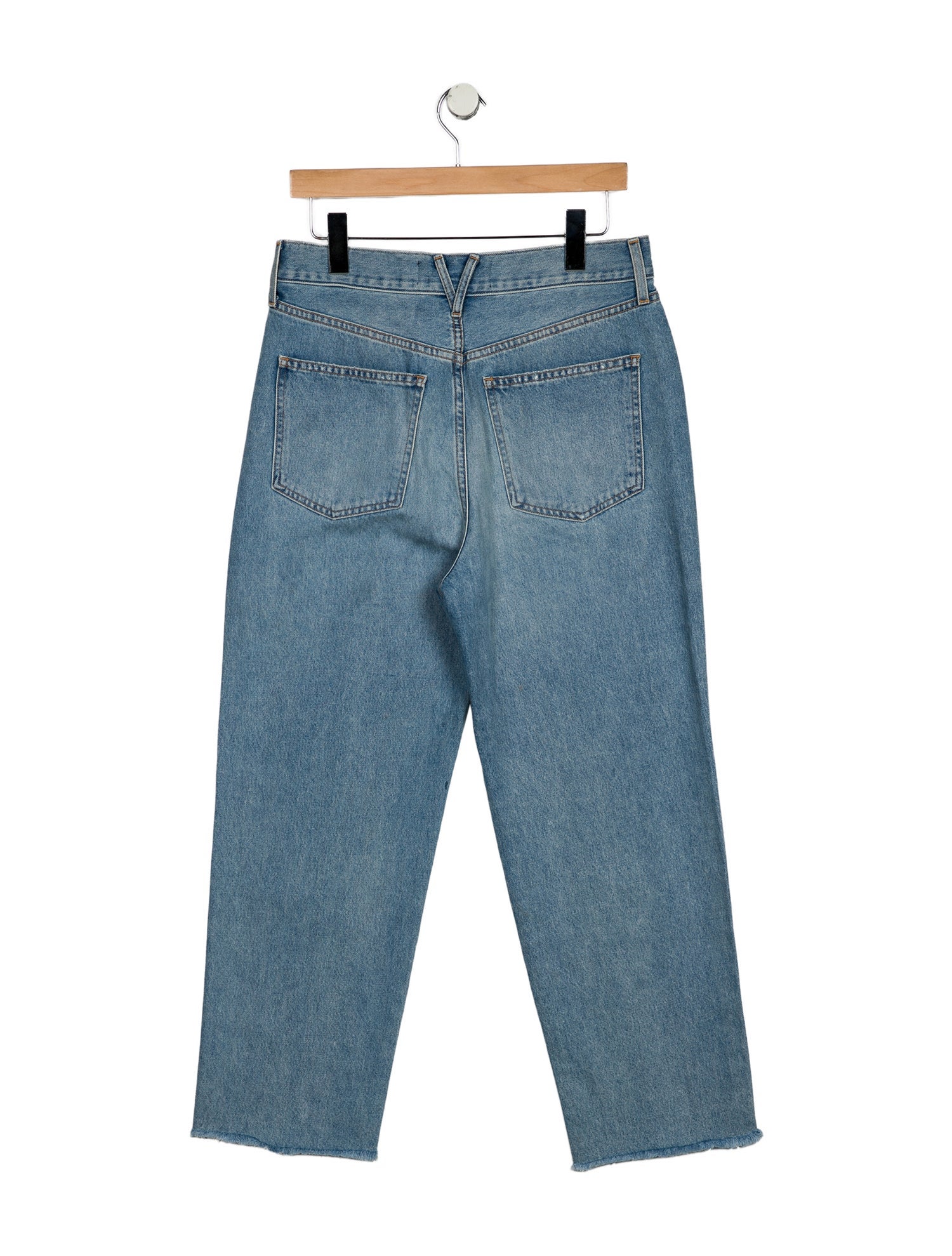 Veronica Beard High-Rise Straight Leg Jeans