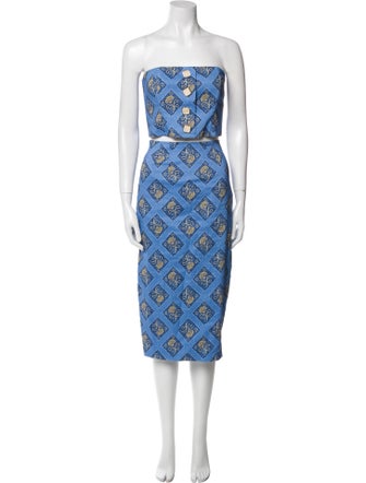 Veronica Beard Linen Printed Skirt Set