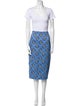 Veronica Beard Linen Printed Skirt Set