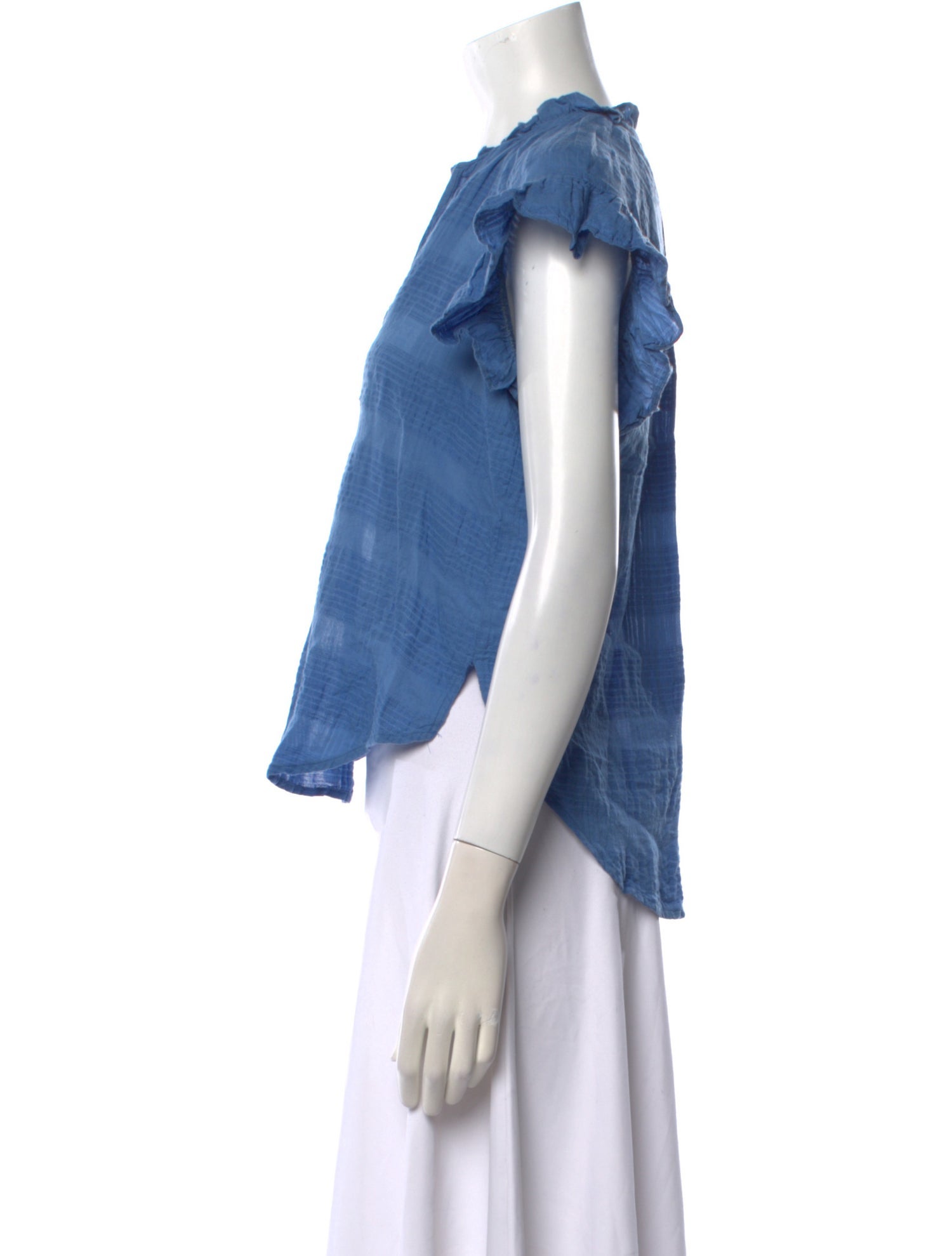 Veronica Beard Striped V-Neck Polo