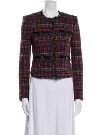 Veronica Beard Tweed Pattern Evening Jacket