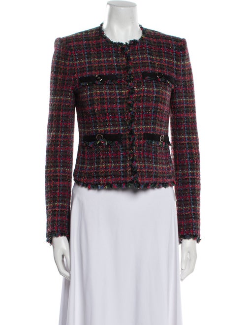 Veronica Beard Tweed Pattern Evening Jacket