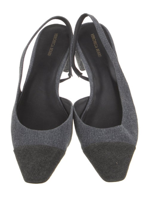 Veronica Beard Denim Slingback Flats