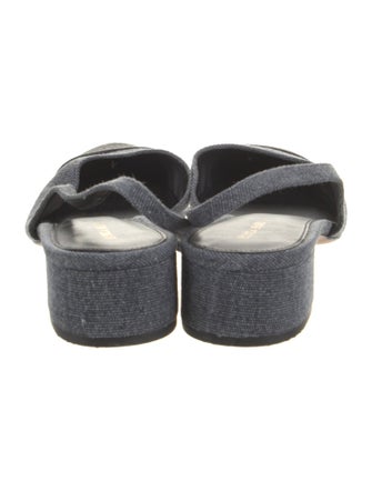 Veronica Beard Denim Slingback Flats