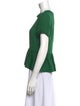 Veronica Beard Silk Crew Neck Top