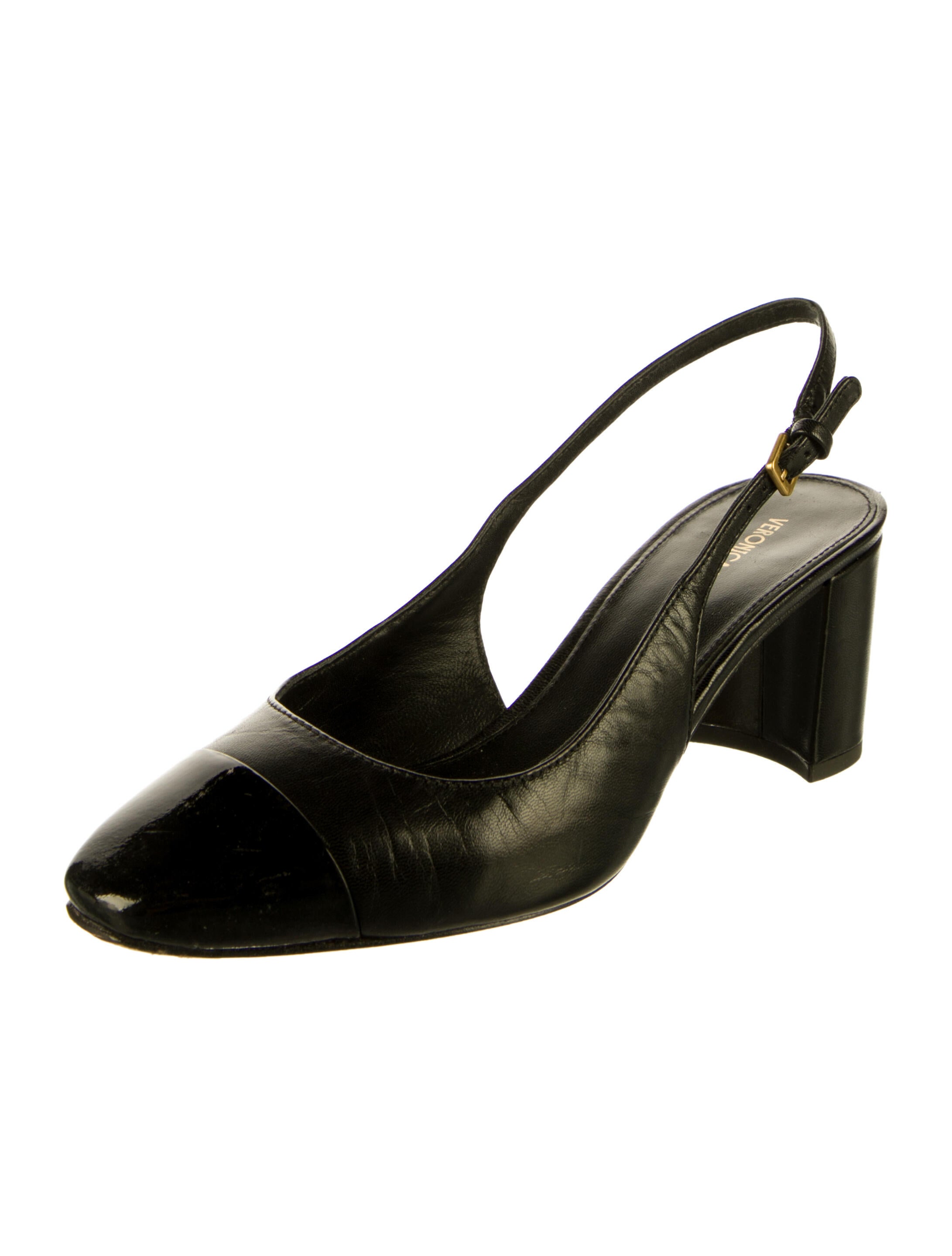Veronica Beard Leather Slingback Pumps