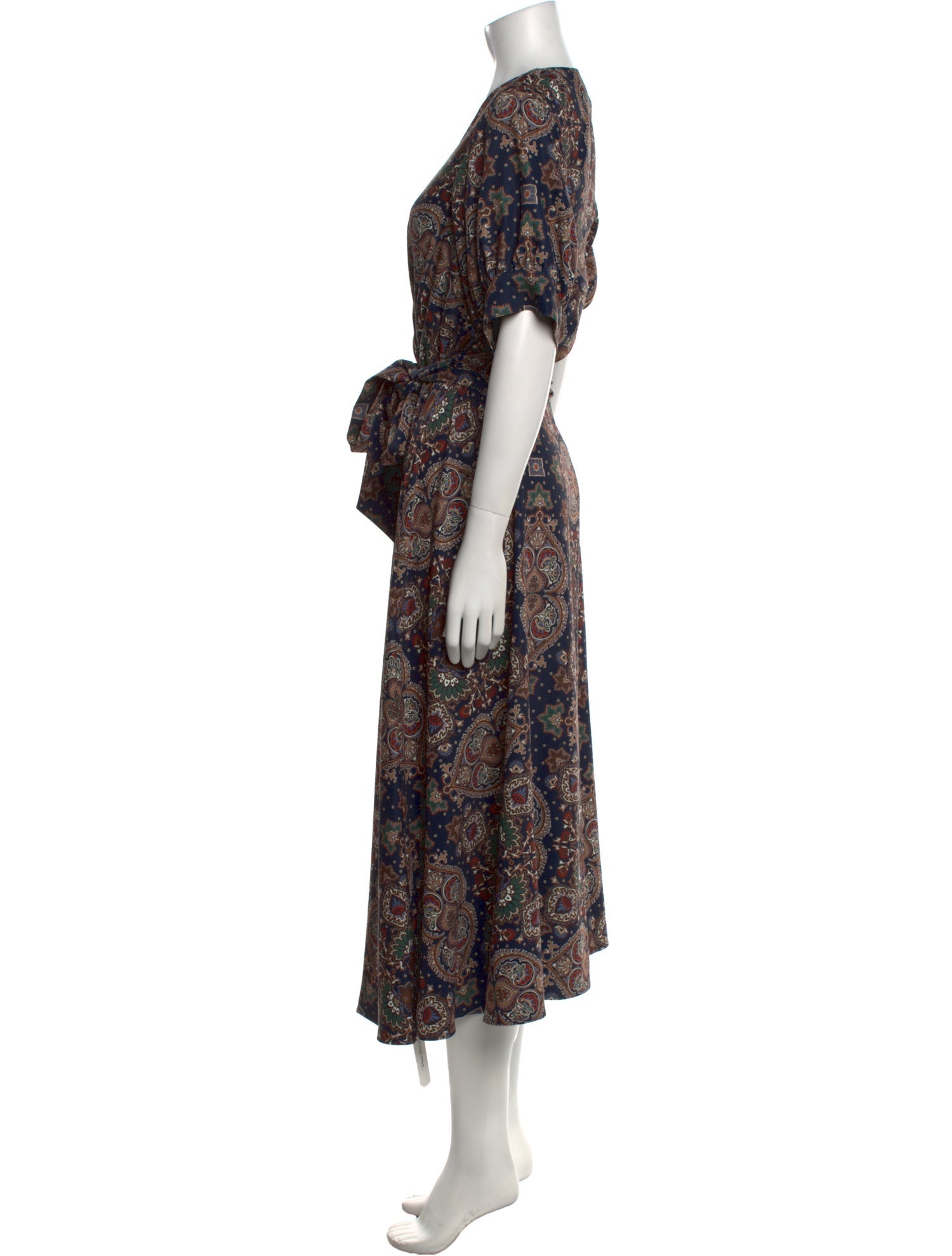 Veronica Beard Paisley Print Long Dress