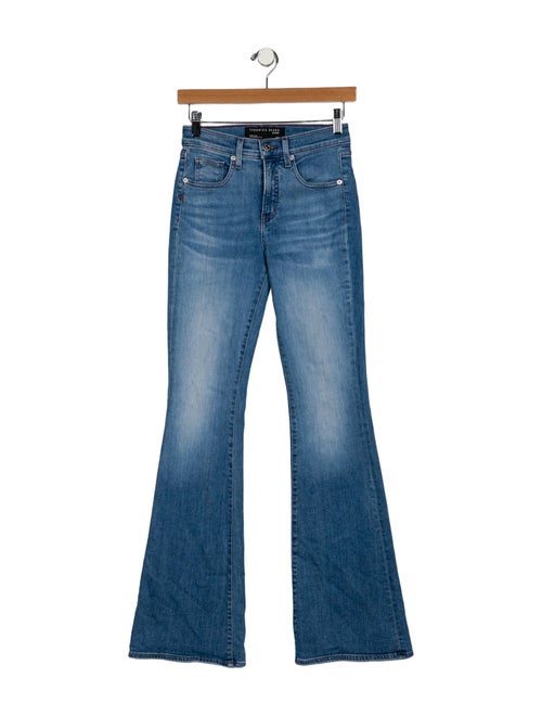 Veronica Beard Mid-Rise Wide Leg Jeans