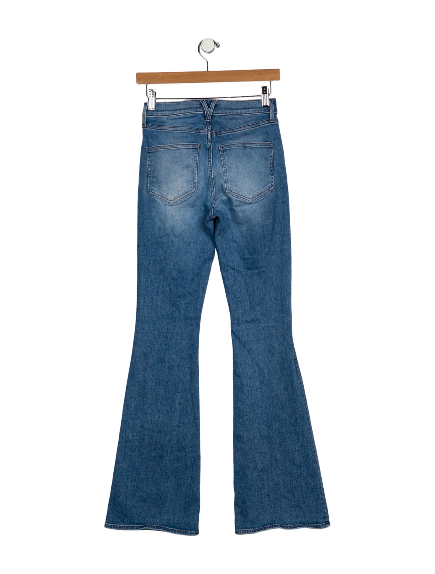 Veronica Beard Mid-Rise Wide Leg Jeans