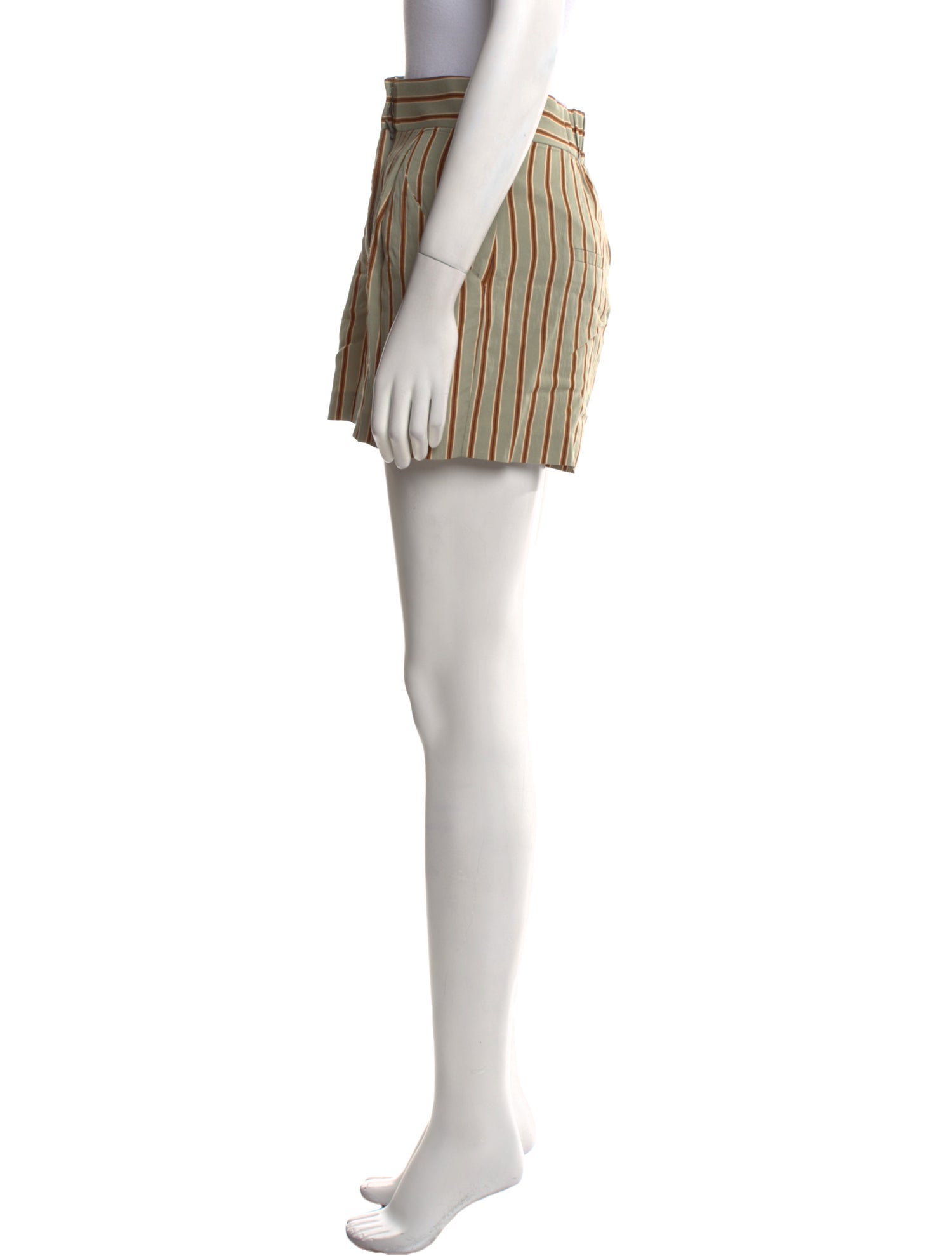 Veronica Beard Striped Mini Shorts